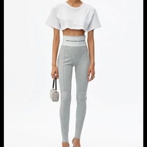 Alexander wang high waist elastic leggings